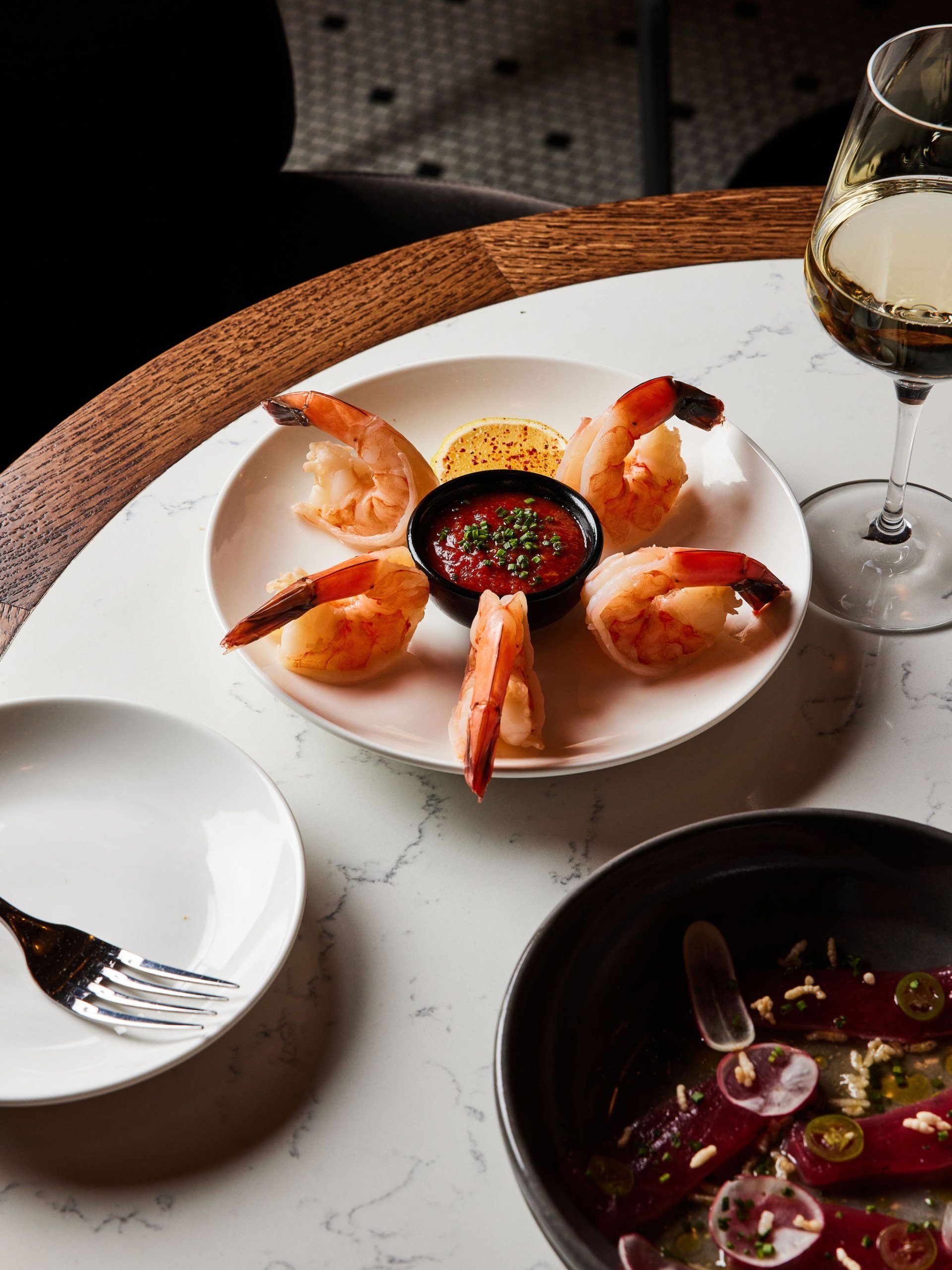 Shrimp cocktail at The Bar at Asher Adams, Salt Lake City