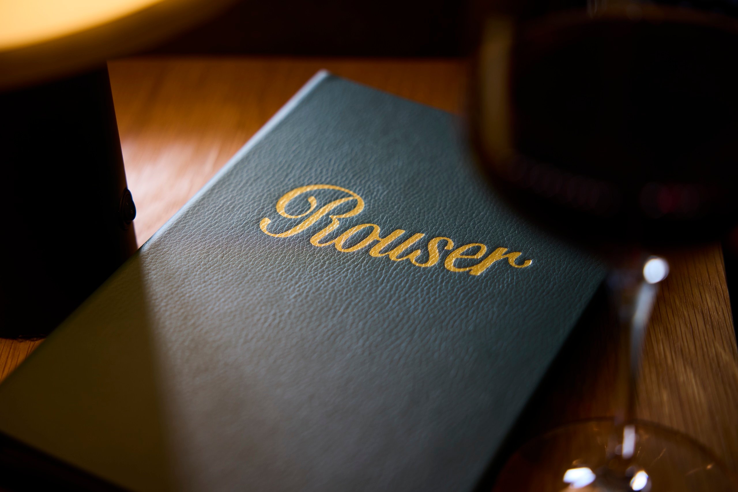 The Rouser menu at Asher Adams Hotel, Salt Lake City